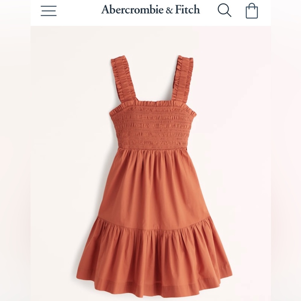 Smocked Bodice Mini Dress